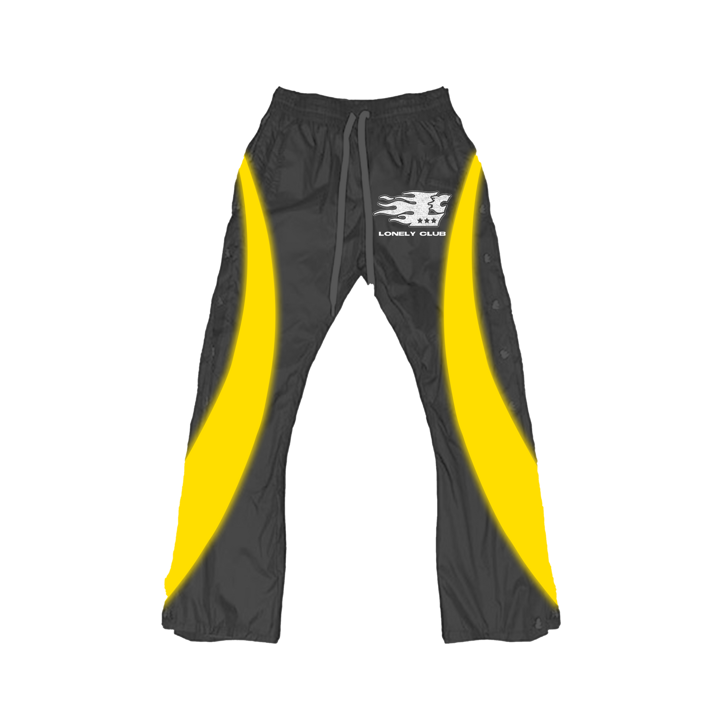 Lonely Nylon Pants Dark Gray/Yellow (Pre Order)